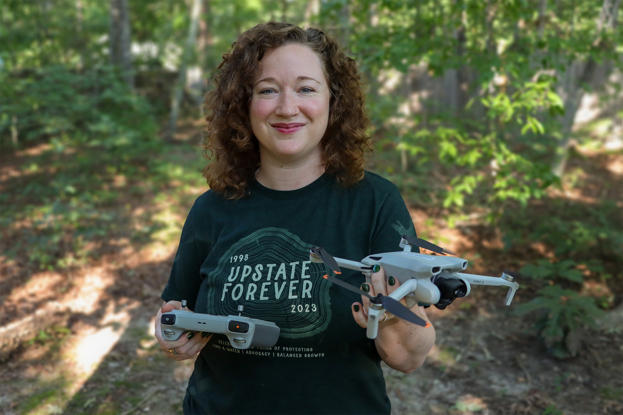 A hand-held drone gives our team a new view of land and water resources.