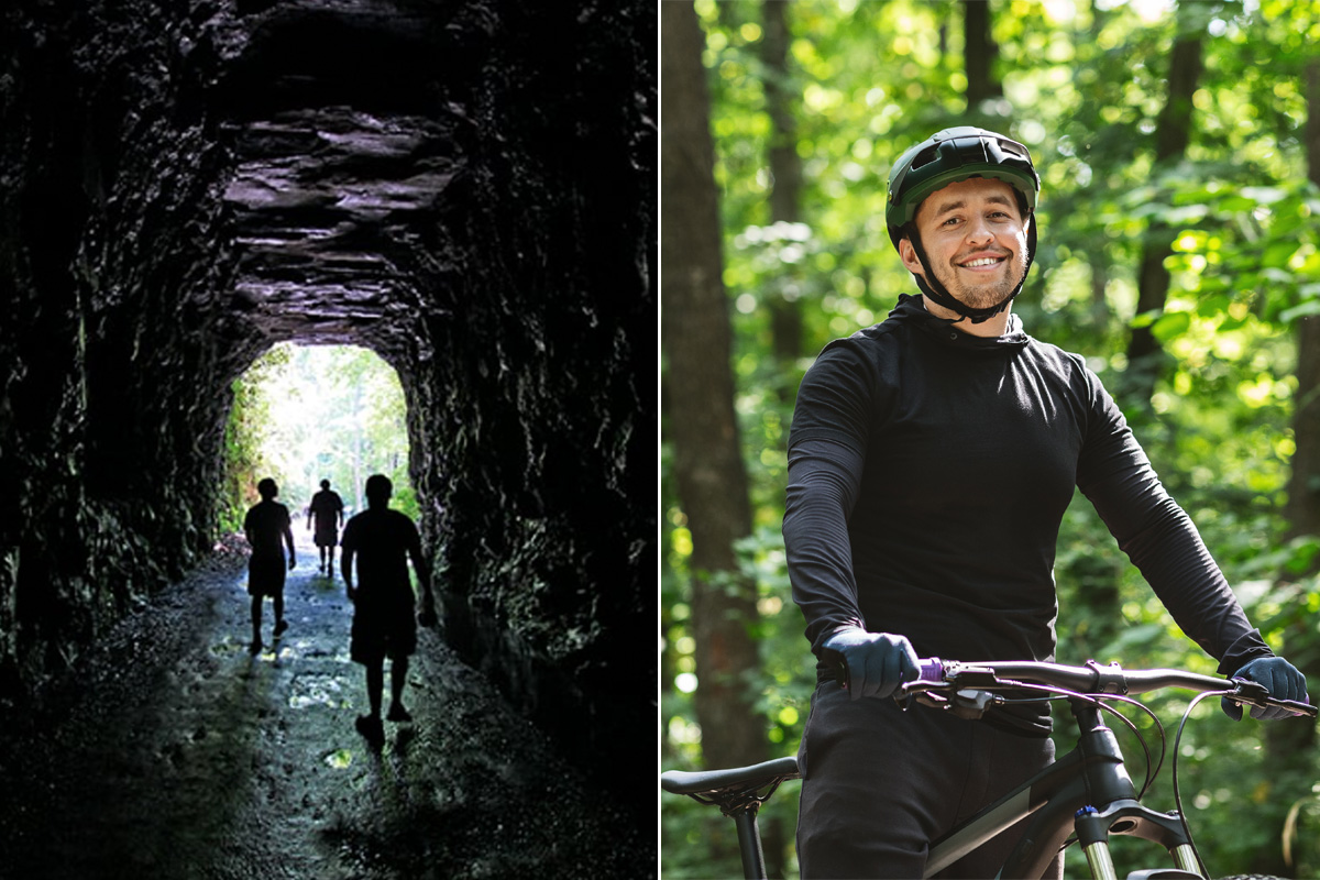 Take a cool stroll through Stumphouse Tunnel or ride through Stumphouse Mountain Bike Park